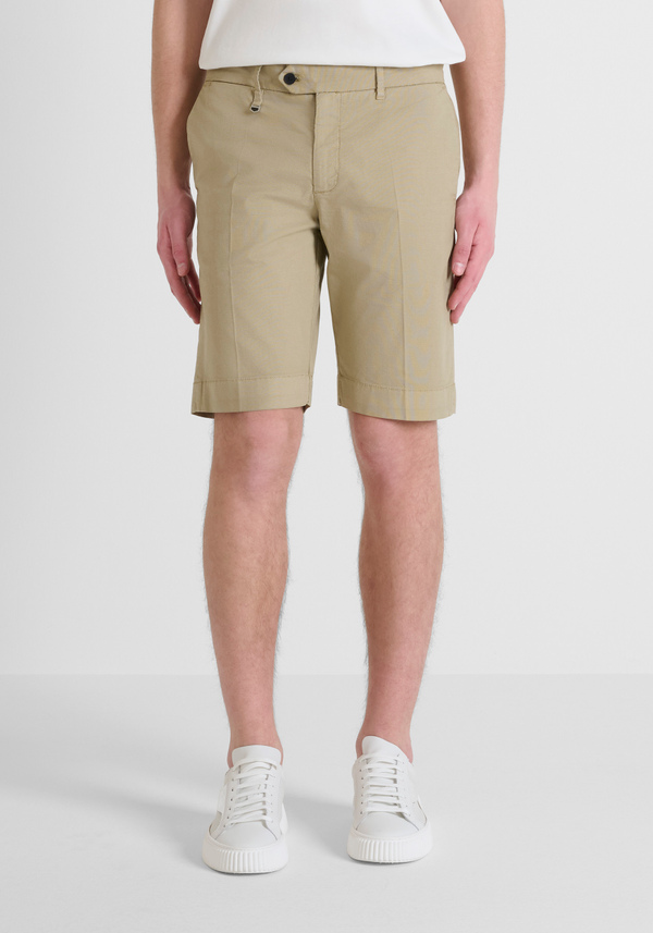 SHORTS SKINNY FIT "BRYAN" IN COTONE ELASTICO CON MICRO PATTERN - Antony Morato Online Shop