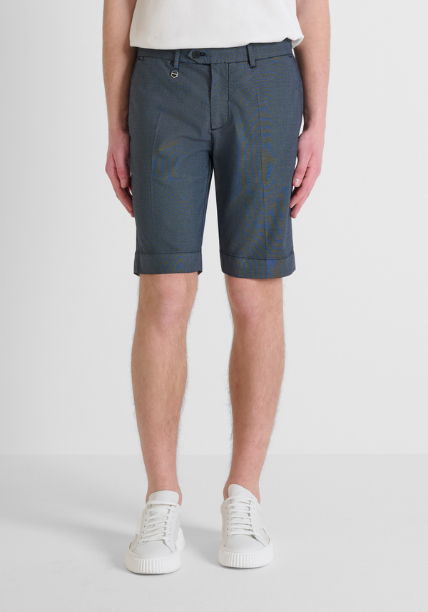 SHORTS SKINNY FIT "BRYAN" IN COTONE ELASTICO CON MICRO PATTERN - Antony Morato Online Shop