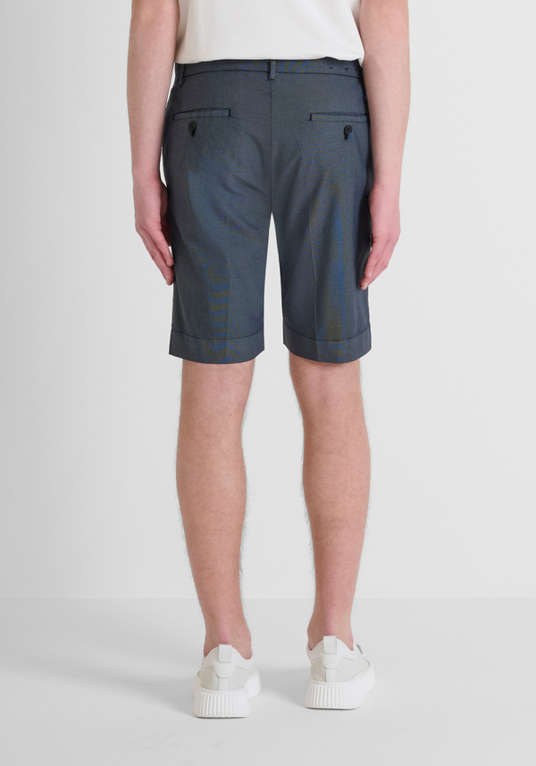 SHORTS SKINNY FIT "BRYAN" IN COTONE ELASTICO CON MICRO PATTERN - Antony Morato Online Shop