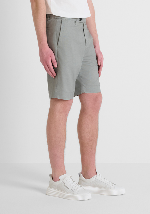 SHORTS SLIM FIT "MARK" IN MISTO COTONE ELASTICO CON MICRO PATTERN - Antony Morato Online Shop