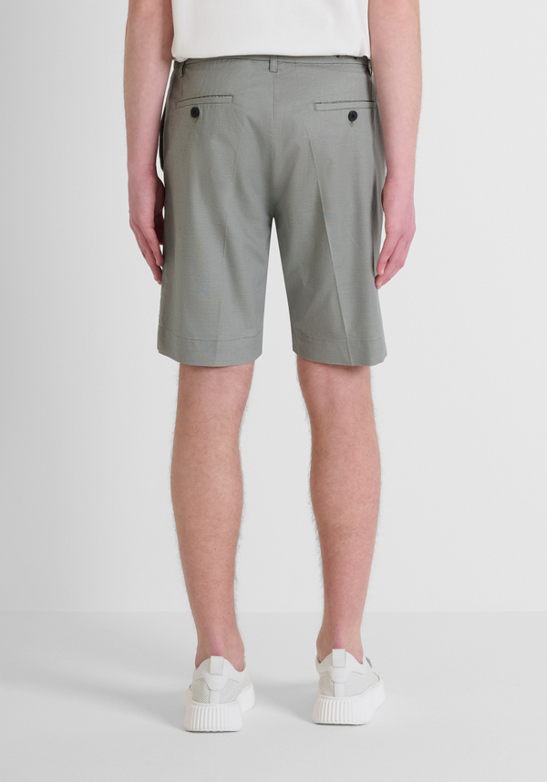 SHORTS SLIM FIT "MARK" IN MISTO COTONE ELASTICO CON MICRO PATTERN - Antony Morato Online Shop