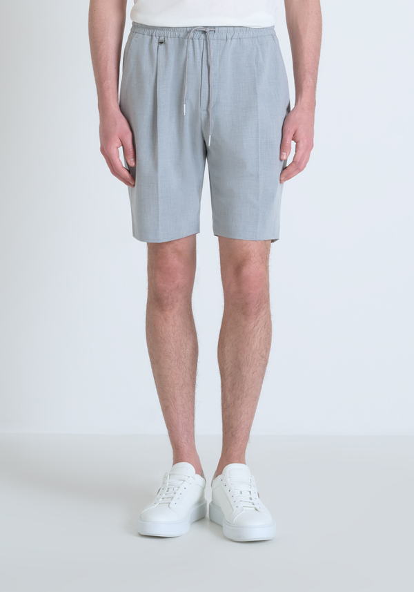 REGULAR FIT ‘NEIL’ SHORTS IN VISCOSE BLEND FABRIC - Antony Morato Online Shop