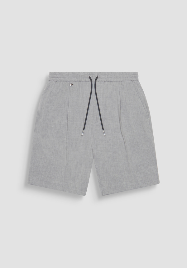REGULAR FIT ‘NEIL’ SHORTS IN VISCOSE BLEND FABRIC - Antony Morato Online Shop
