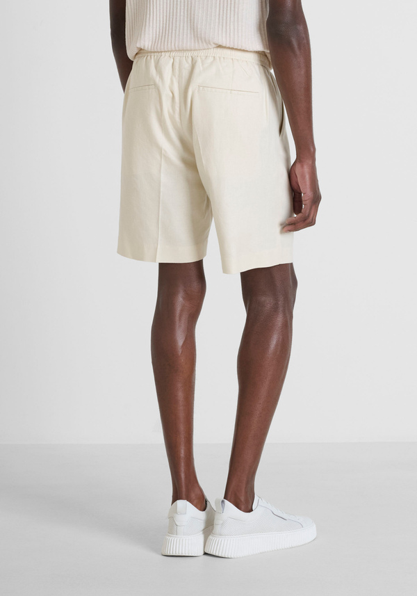 SUPER SHORTS REGULAR FIT "NEIL" IN MISTO LINO - Antony Morato Online Shop