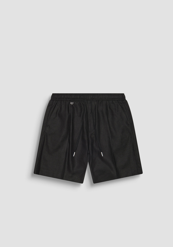 "NEIL" REGULAR FIT SHORT IN LINEN VISCOSE BLEND - Antony Morato Online Shop