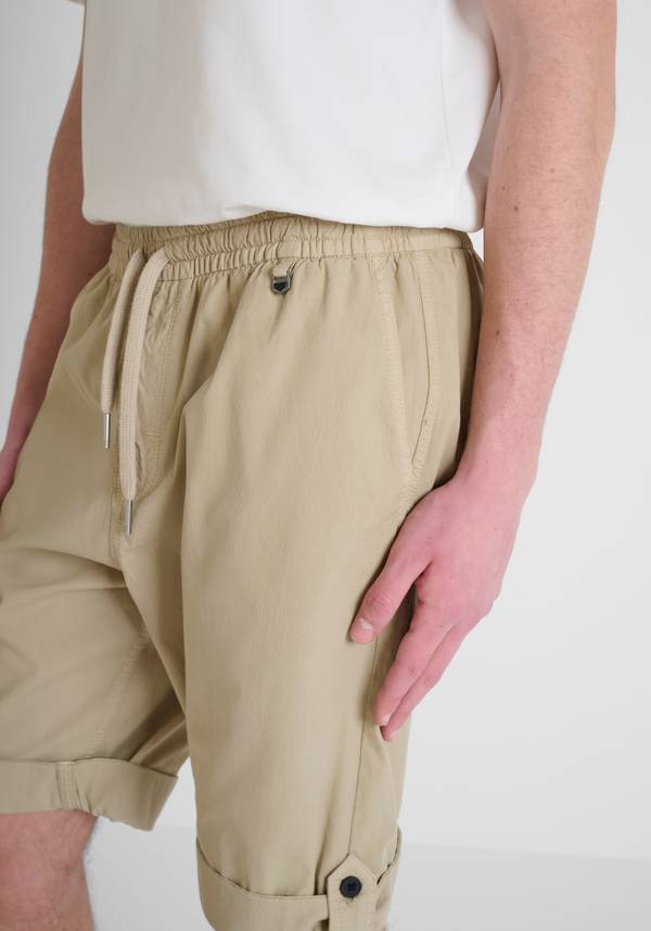 SHORT REGULAR FIT «JESS» DE ALGODÓN ELÁSTICO TEÑIDO EN PRENDA - Antony Morato Online Shop