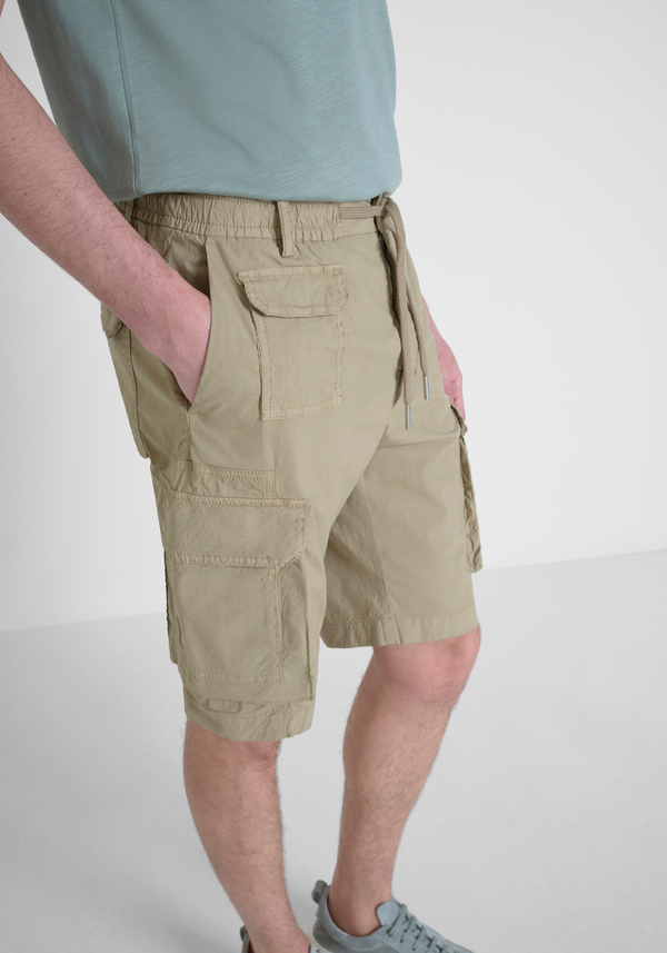 SHORTS REGULAR FIT "NOAH" IN POPELINE DI COTONE ELASTICO - Antony Morato Online Shop