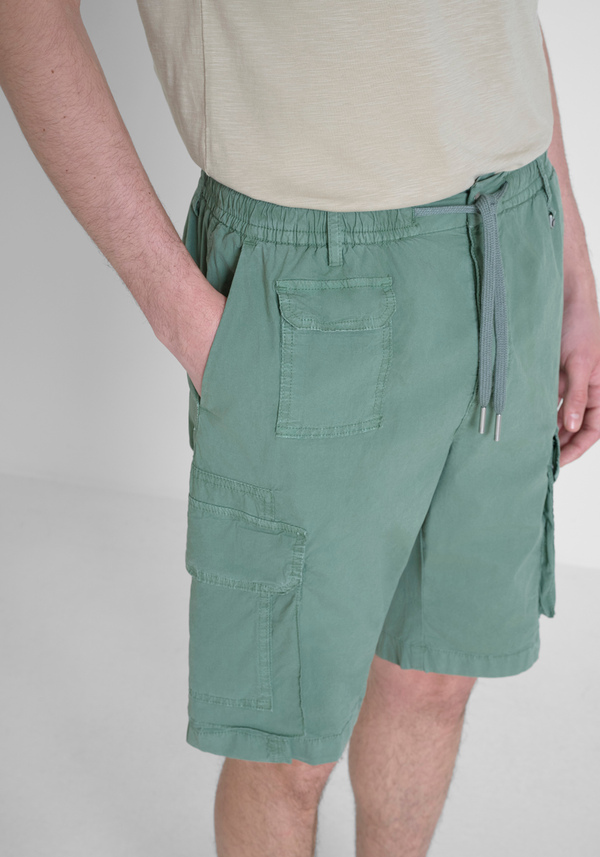 SHORT REGULAR FIT «NOAH» INSTRETCH POPELINE ALGODÓN - Antony Morato Online Shop