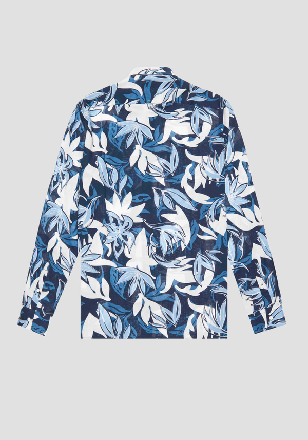 COTTON BLEND REGULAR STRAIGHT FIT "BARCELONA" SHIRT WITH ALL OVER PATTERN - Antony Morato Online Shop