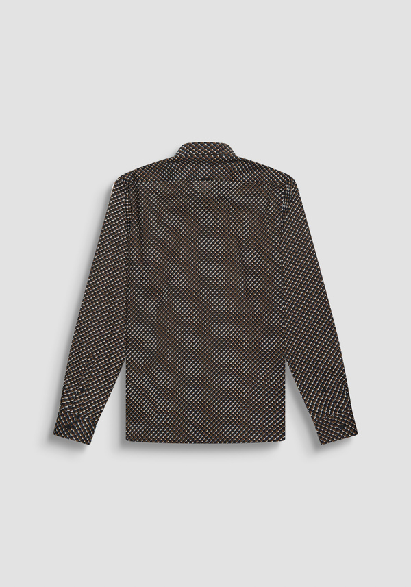 CAMICIA "BARCELLONA" REGULAR FIT TAGLIO DRITTO IN COTONE MICRO FANTASIA - Antony Morato Online Shop
