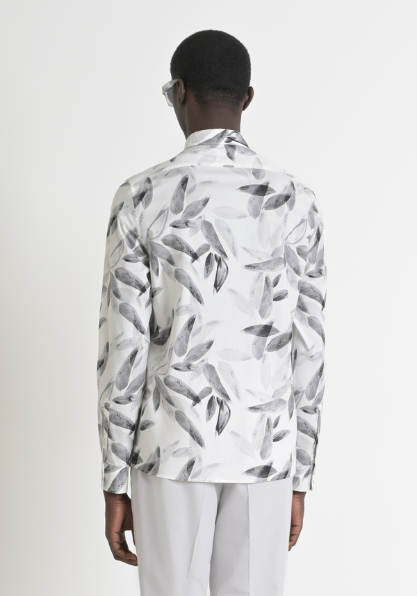 CHEMISE REGULAR STRAIGHT FIT « BARCELONA » EN COTON ET VISCOSE MÉLANGÉS - Antony Morato Online Shop