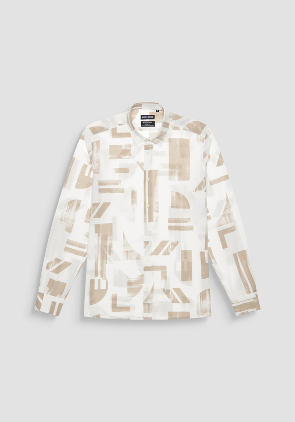 HEMD REGULAR STRAIGHT FIT „BARCELONA“ AUS BEDRUCKTEM BAUMWOLL-MISCHGEWEBE - Antony Morato Online Shop