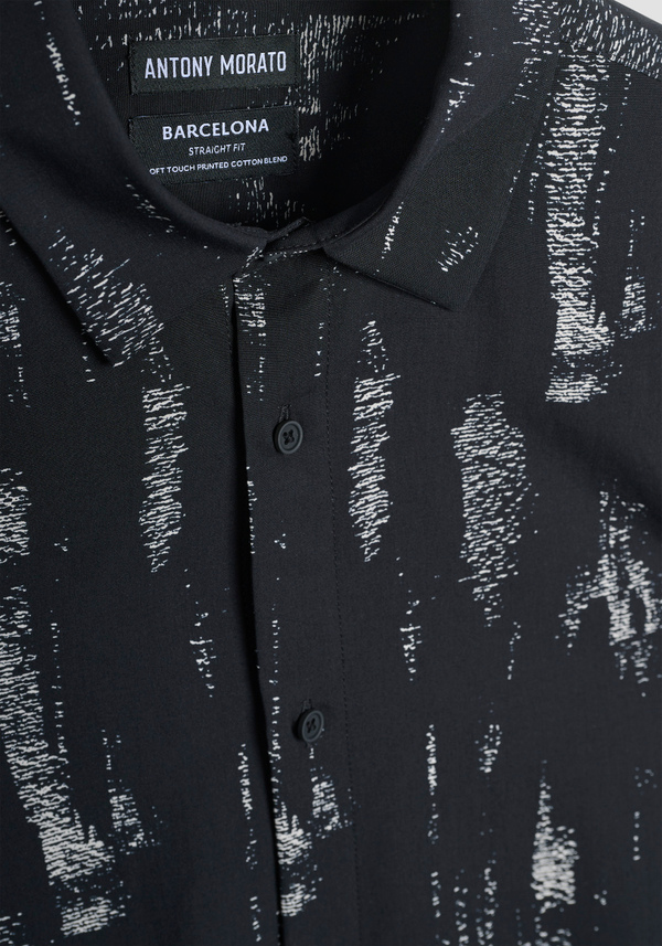 REGULAR STRAIGHT FIT "BARCELONA" IN PRINT COTTON BLEND SHIRT - Antony Morato Online Shop