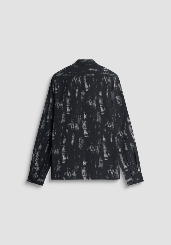 REGULAR STRAIGHT FIT "BARCELONA" IN PRINT COTTON BLEND SHIRT - Antony Morato Online Shop