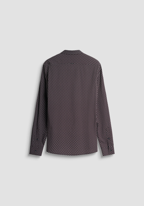 REGULAR STRAIGHT FIT "BARCELONA" COTTON BLEND SHIRT IN DOTS PRINT - Antony Morato Online Shop
