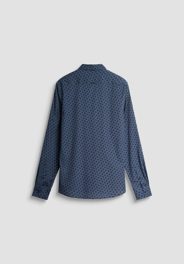 "BARCELONA" REGULAR STRAIGHT FIT COTTON BLEND SHIRT IN ABSTRACT PRINT - Antony Morato Online Shop