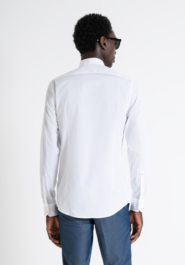 SLIM FIT "NAPOLI" COTTON EASY IRON SOLID SHIRT - Antony Morato Online Shop