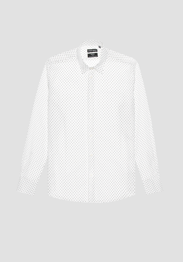 CAMICIA SLIM FIT “NAPOLI” IN COTONE MANO MORBIDA CON MICRO STAMPA ALL OVER - Antony Morato Online Shop