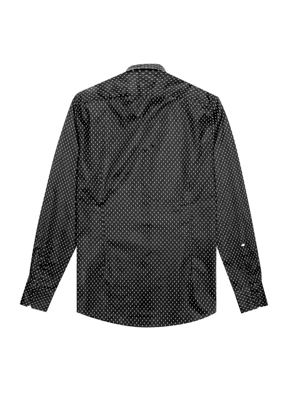 "NAPOLI" SLIM FIT SHIRT IN SOFT-FEEL COTTON WITH ALL-OVER MICRO PRINT - Antony Morato Online Shop