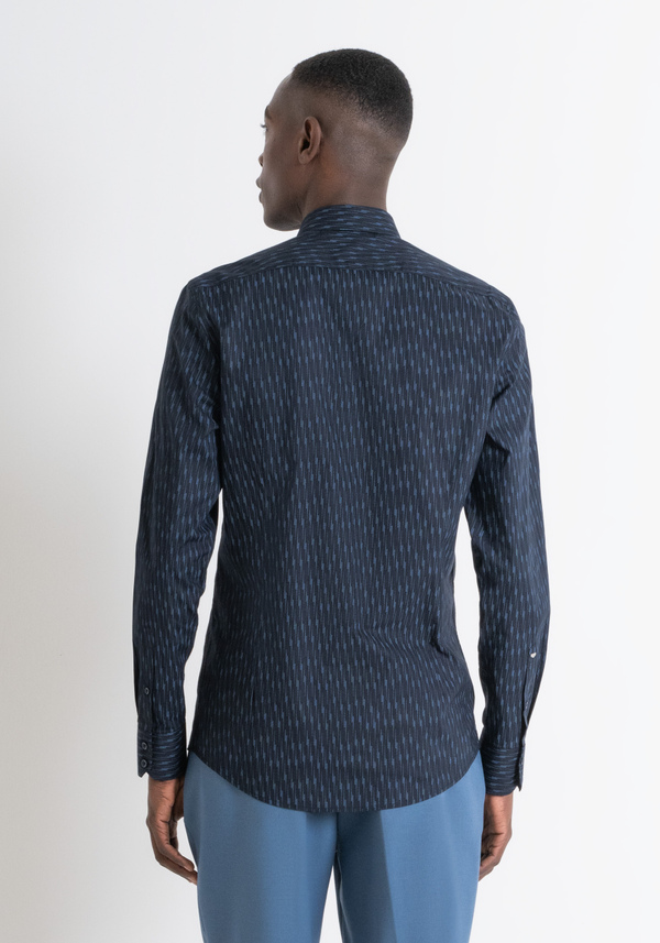 CAMICIA SLIM FIT “NAPOLI” IN COTONE CON FANTASIA ALL-OVER - Antony Morato Online Shop