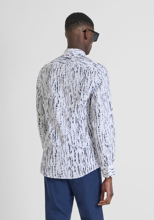 CAMICIA SLIM FIT "NAPOLI" IN MISTO COTONE E LINO TOCCO MORBIDO - Antony Morato Online Shop