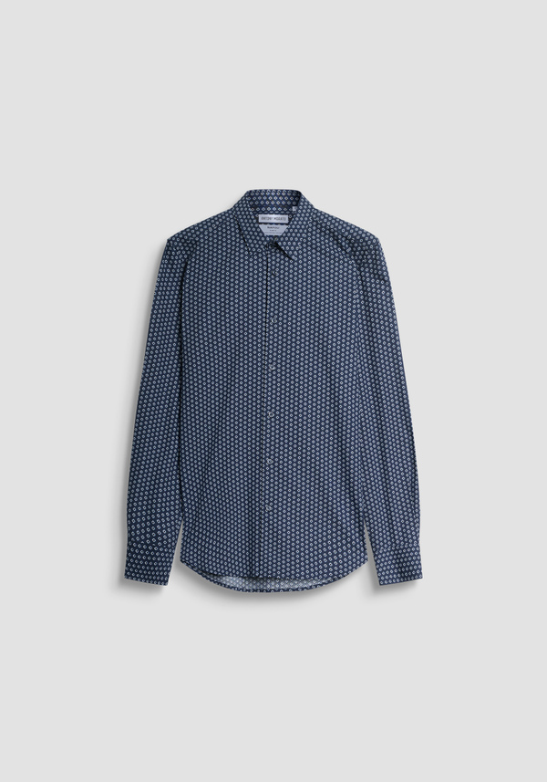 SLIM FIT "NAPOLI" COTTON BLEND SHIRT IN PRINTED COTTON BLEND - Antony Morato Online Shop