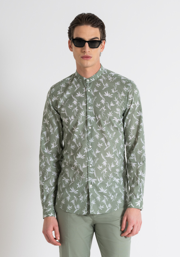 IMPRESO SUAVE TOQUE DE ALGODÓN SLIM FIT «SEÚL» CAMISA - Antony Morato Online Shop