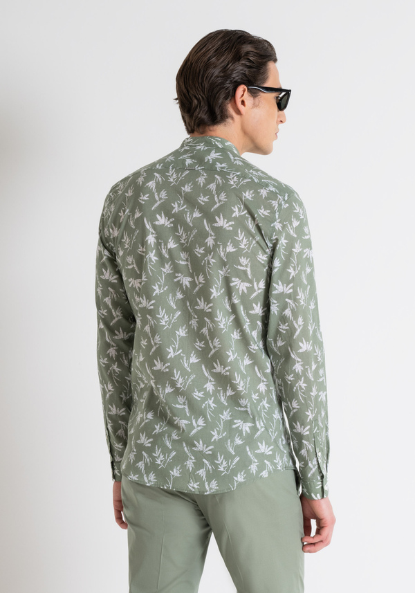 IMPRESO SUAVE TOQUE DE ALGODÓN SLIM FIT «SEÚL» CAMISA - Antony Morato Online Shop
