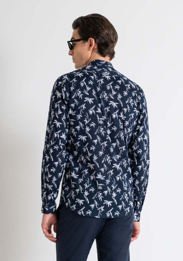 PRINTED SOFT TOUCH COTTON SLIM FIT "SEOUL" SHIRT - Antony Morato Online Shop