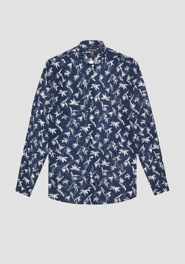 PRINTED SOFT TOUCH COTTON SLIM FIT "SEOUL" SHIRT - Antony Morato Online Shop