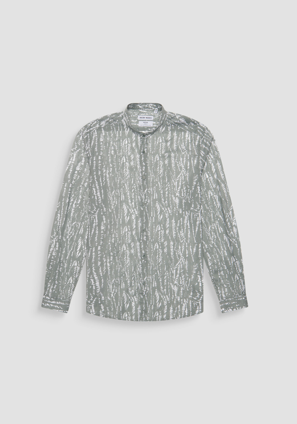 CAMISA SLIM FIT «SEOUL» EN TEJIDO DE ALGODÓN ESTAMPADO - Antony Morato Online Shop