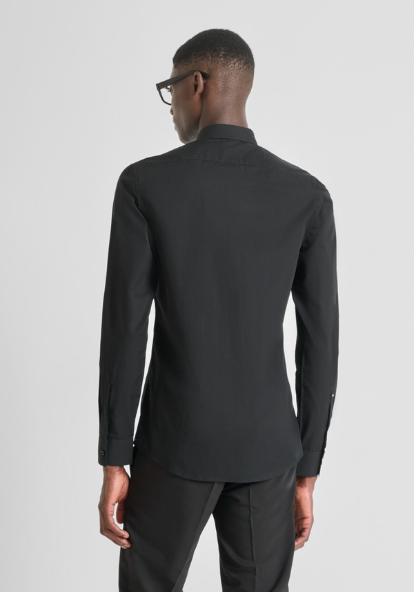 CAMICIA SLIM FIT “LONDON” IN COTONE EASY IRON CON ABBOTTONATURA NASCOSTA - Antony Morato Online Shop
