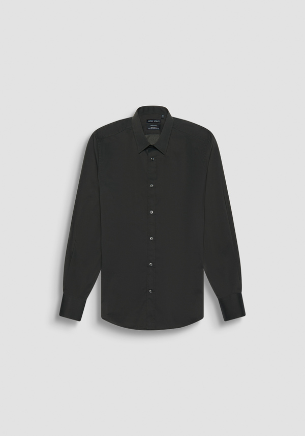 CAMICIA "MILANO" SUPER SLIM FIT IN POPELINE DI COTONE TOCCO MORBIDO ELASTICO - Antony Morato Online Shop