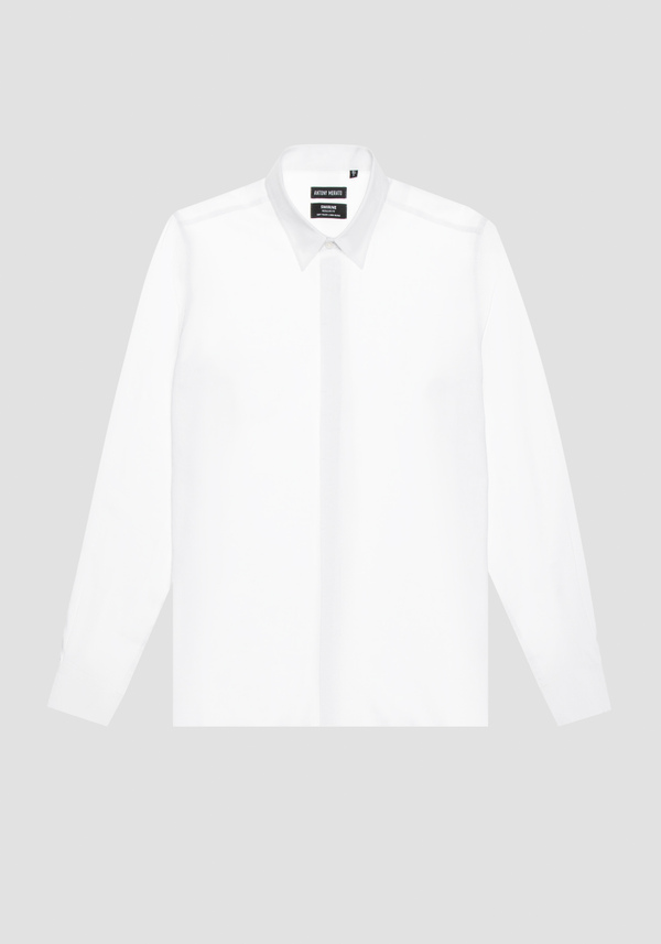 SMYRNA REGULAR FIT SHIRT IN LINEN VISCOSE BLEND FABRIC SOFT HAND - Antony Morato Online Shop