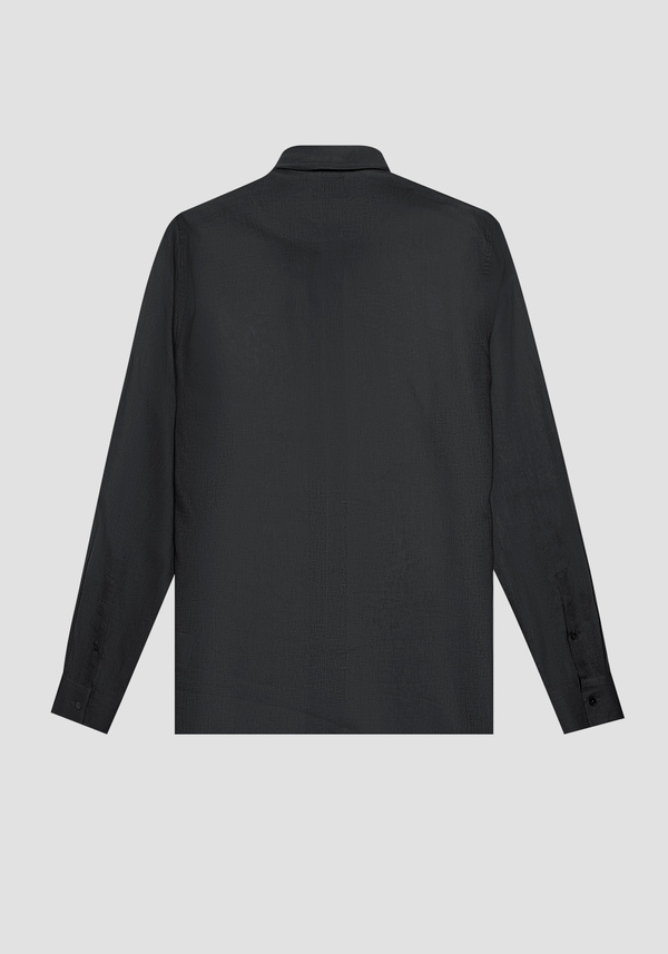SMYRNA REGULAR FIT SHIRT IN LINEN VISCOSE BLEND FABRIC SOFT HAND - Antony Morato Online Shop