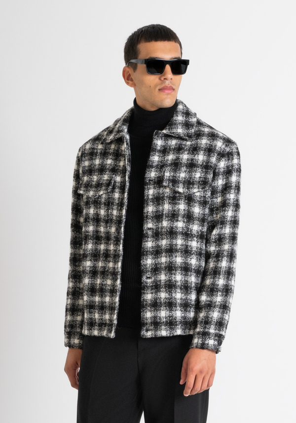 HEMD „BONN“ REGULAR FIT AUS WOLLMISCHUNG UND SCHACHMUSTER - Antony Morato Online Shop