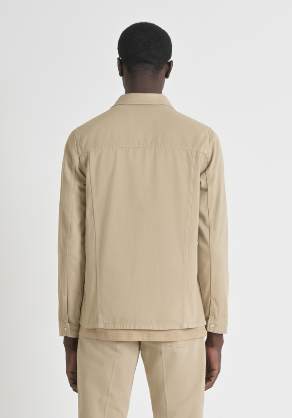 "DAN" REGULAR FIT SOLID COLOUR DENIM SHIRT - Antony Morato Online Shop