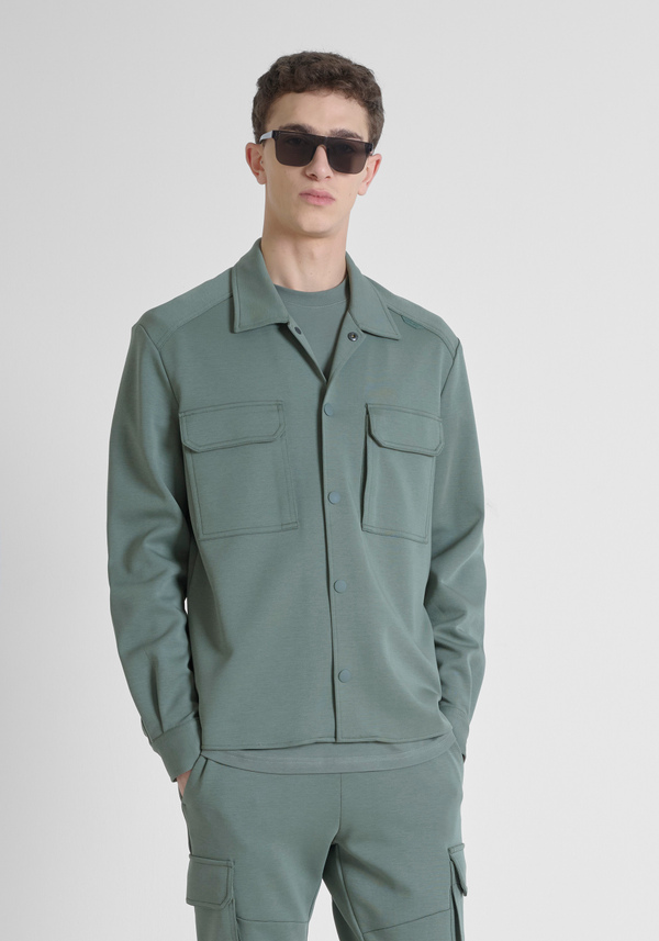 REGULAR FIT SHIRT IN COTTON BLEND WITH POCKETS - Antony Morato Online Shop