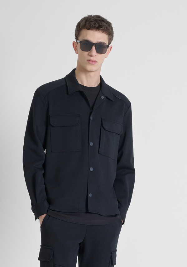 REGULAR FIT SHIRT IN COTTON BLEND WITH POCKETS - Antony Morato Online Shop