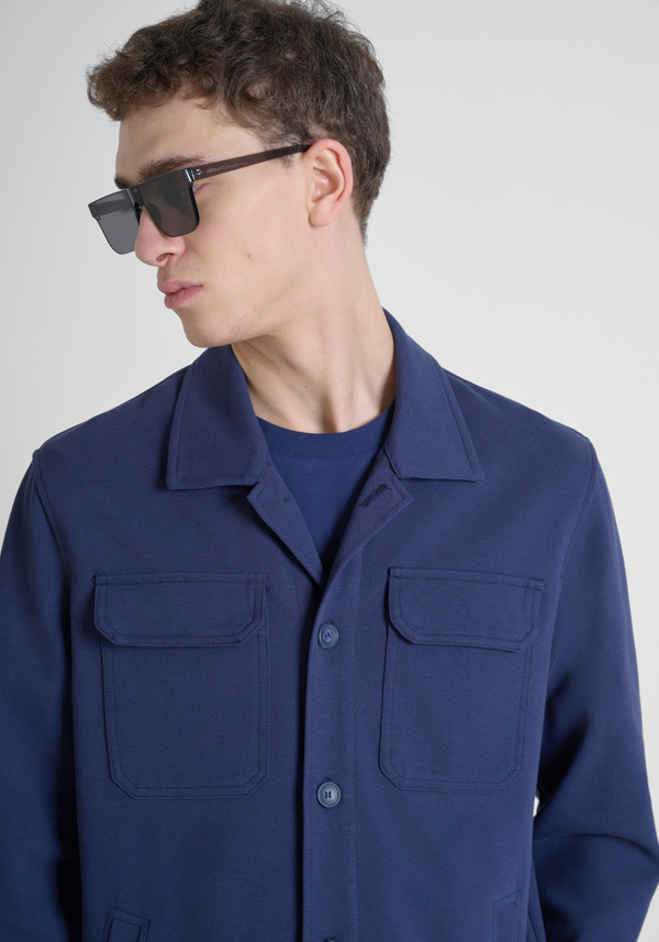 HEMD STRAIGHT FIT „HAMAR“ AUS ELASTISCHEM BAUMWOLL-MISCHGEWEBE - Antony Morato Online Shop