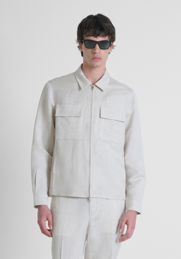 CAMICIA RELAXED FIT "BREMA" IN MISTO LINO - Antony Morato Online Shop