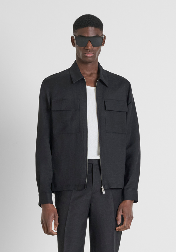 CAMICIA RELAXED FIT "BREMA" IN MISTO LINO - Antony Morato Online Shop