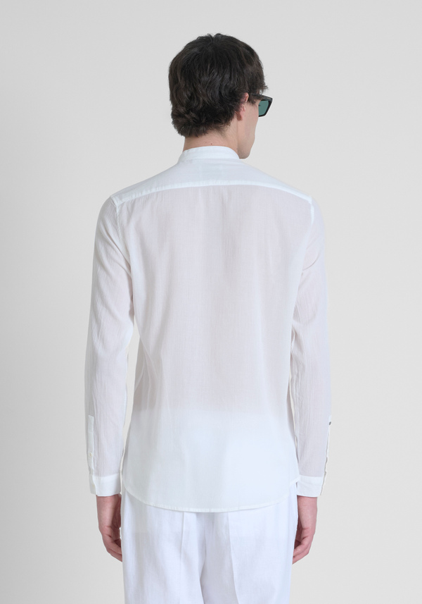 REGULAR FIT SHIRT "SEOUL" IN COTTON FABRIC WRINKLE FINISH - Antony Morato Online Shop