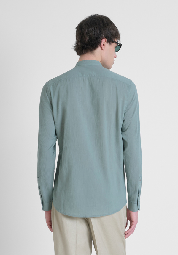 CAMISA REGULAR FIT «SEOUL» EN TEJIDO DE ALGODÓN ACABADO ANTIARRUGAS - Antony Morato Online Shop