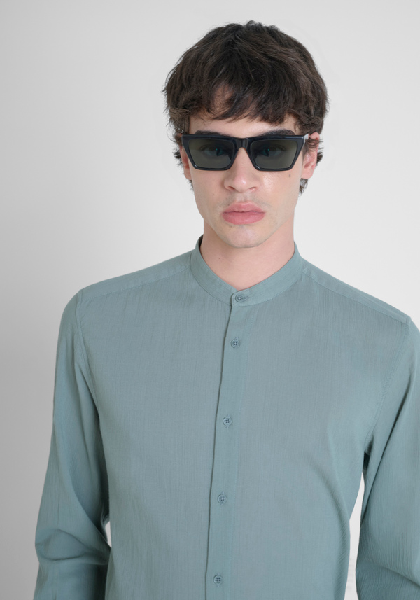 CAMISA REGULAR FIT «SEOUL» EN TEJIDO DE ALGODÓN ACABADO ANTIARRUGAS - Antony Morato Online Shop