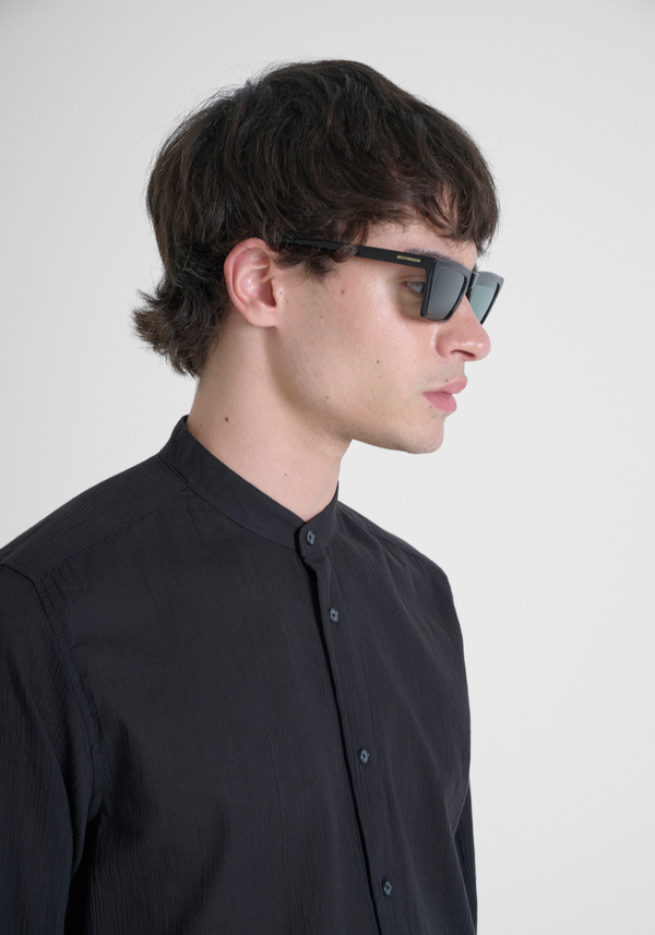 CAMISA REGULAR FIT «SEOUL» EN TEJIDO DE ALGODÓN ACABADO ANTIARRUGAS - Antony Morato Online Shop