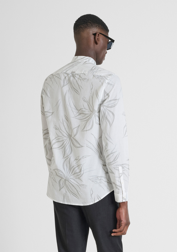 CHEMISE REGULAR FIT « SEOUL » EN COTON IMPRIMÉ AVEC BADGE LOGOTYPÉ - Antony Morato Online Shop