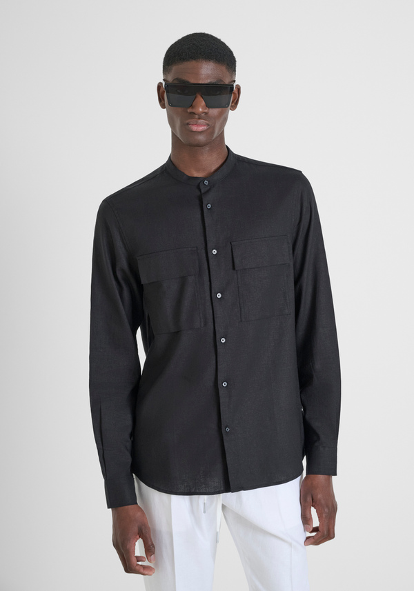 CHEMISE REGULAR FIT « MELBOURNE » EN LIN DOUX - Antony Morato Online Shop