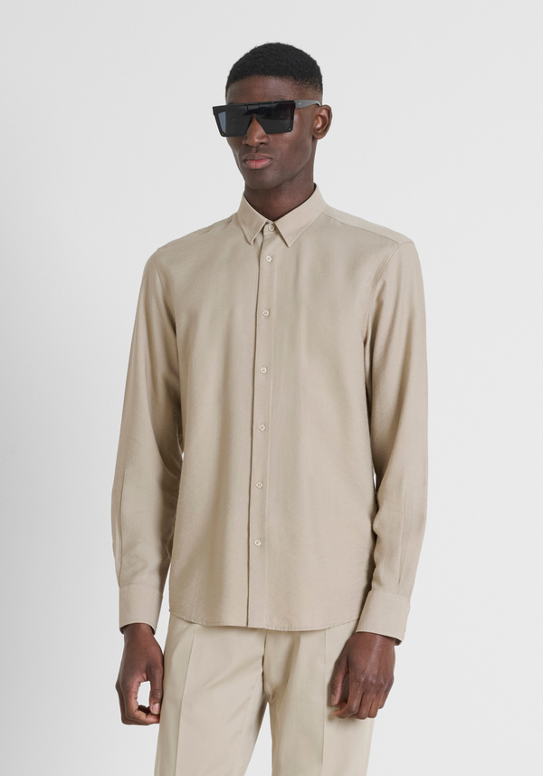 "NAPOLI" REGULAR FIT VISCOSE BLEND SHIRT - Antony Morato Online Shop