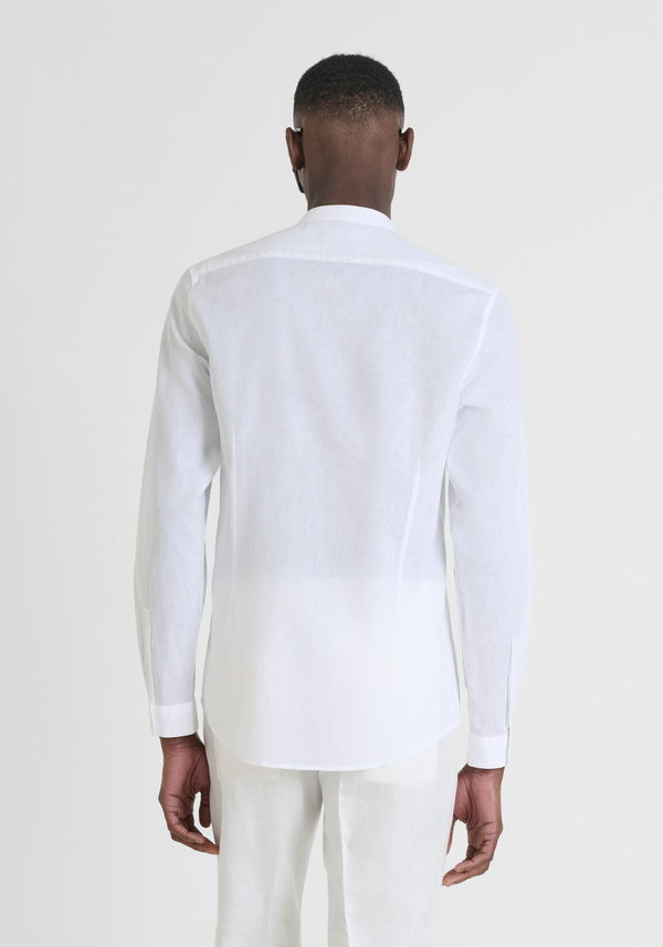 CHEMISE CINTRÉE « TOLEDO » EN COTON MÉLANGÉ À DU LIN - Antony Morato Online Shop